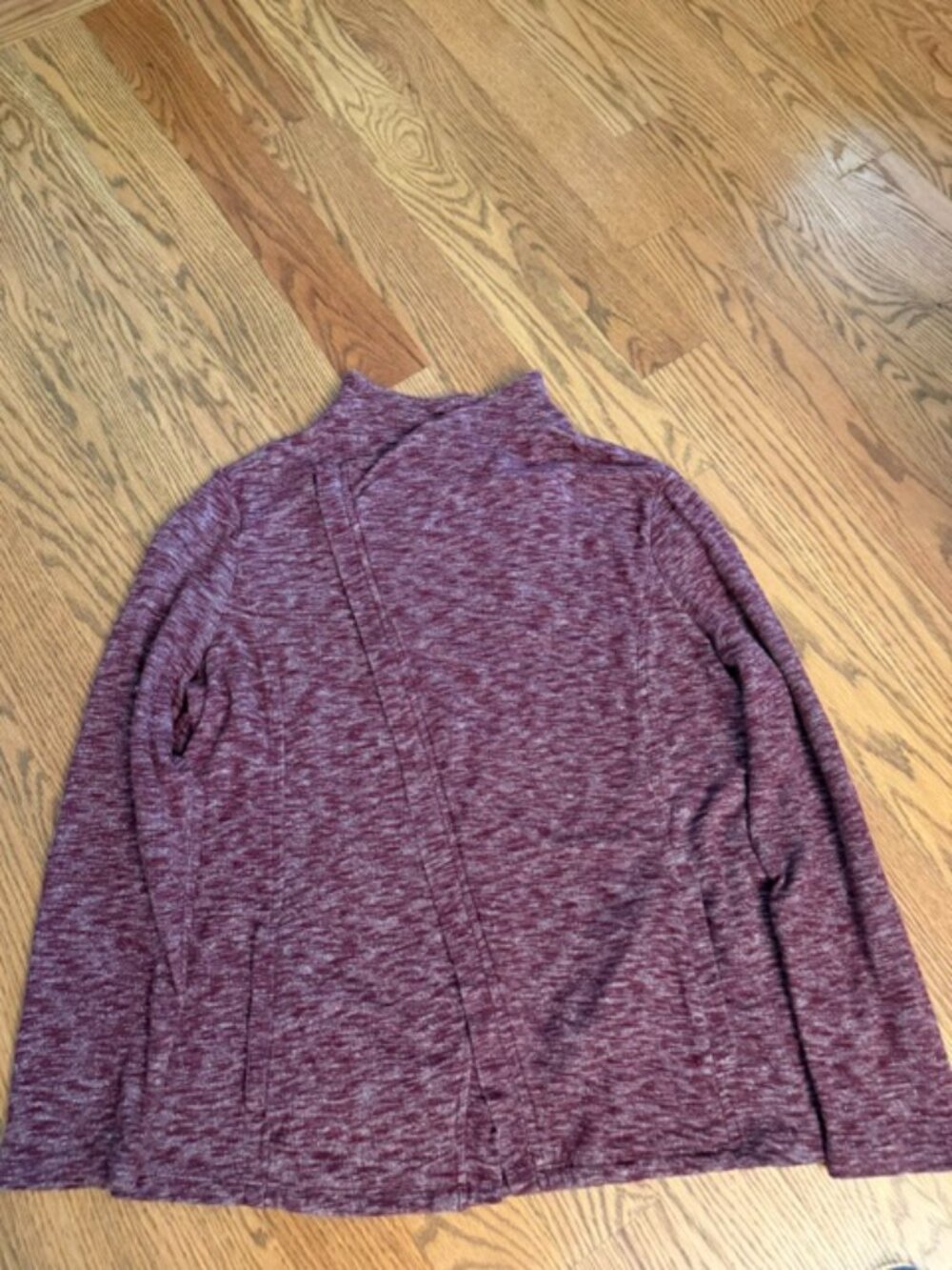 Marled Zip-Up Cardigan | Cozy | Fall (XL)